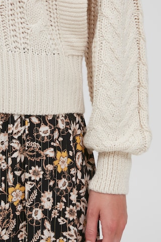 b.young Sweater 'BYOTINKA CABLE JUMPER' in Beige