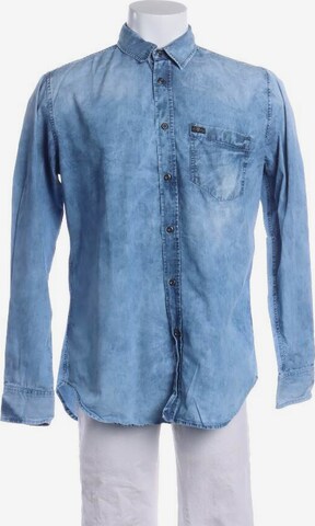 7 for all mankind Button Up Shirt in L in Blue: front
