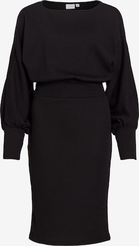 VILA - Vestido de punto en negro: frente