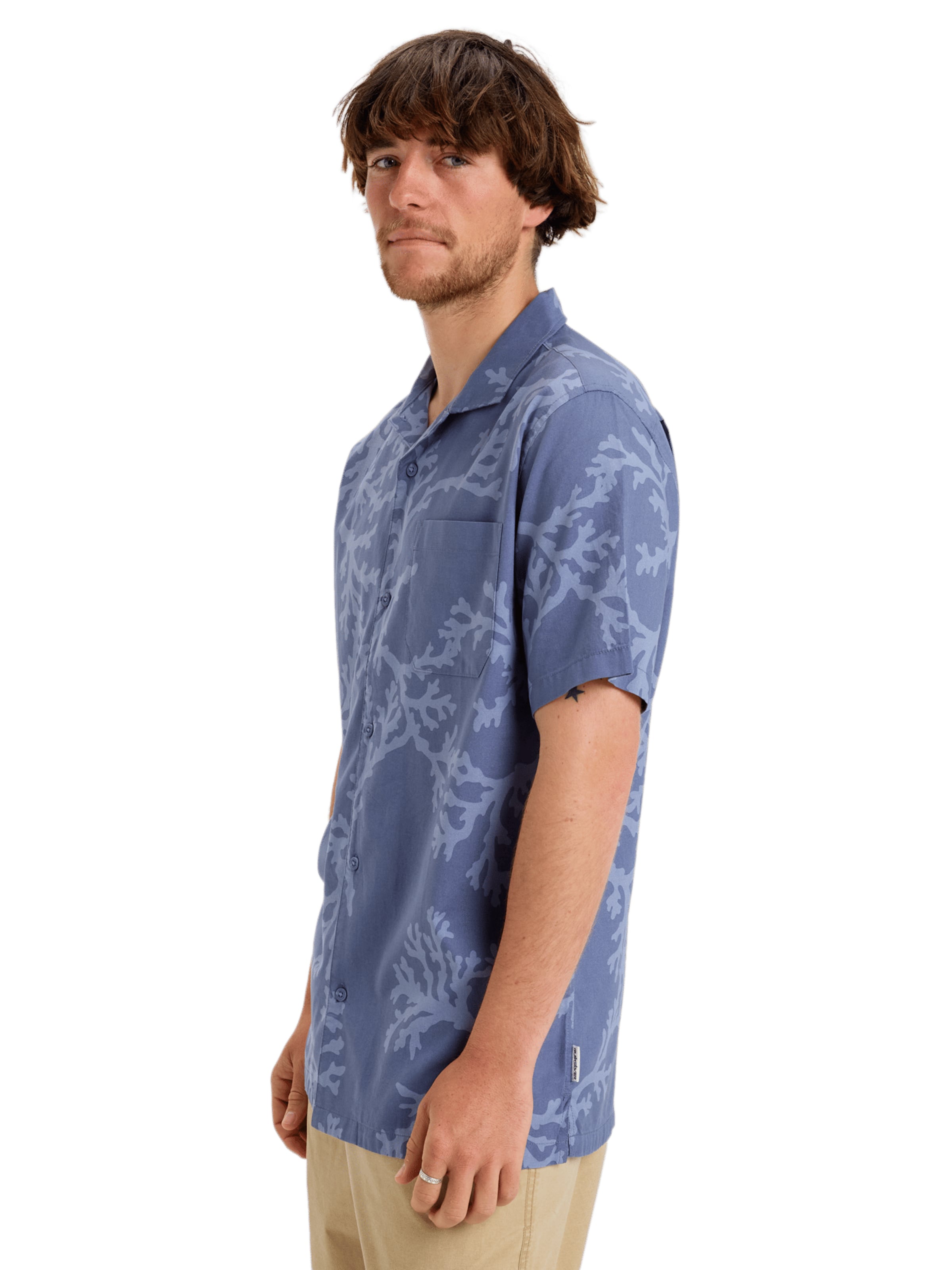 Coupe regular Chemise 'Beach Club' QUIKSILVER en bleu