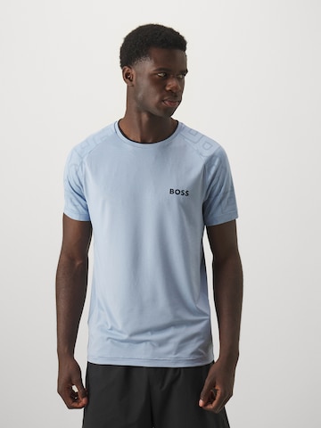 BOSS Green T-Shirt in Blau: Vorderseite
