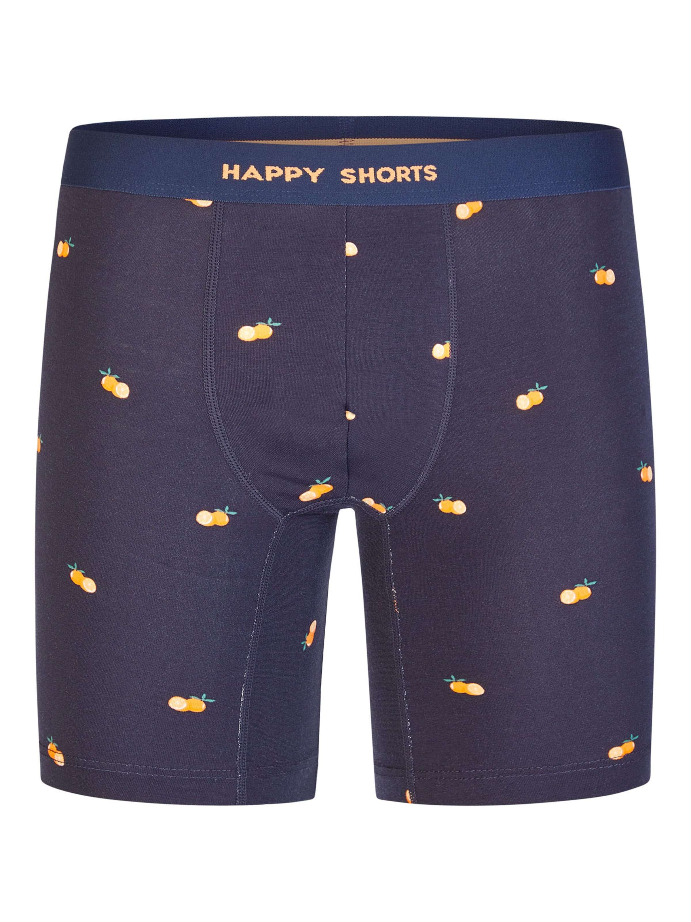 Happy Shorts Boxershorts ' Jersey Long ' in Blauw
