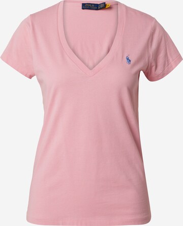 T-shirt Polo Ralph Lauren en rose : devant