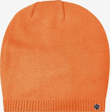 SAMAYA Mütze 'Elen', superweich und wärmend in Orange: Vorderseite