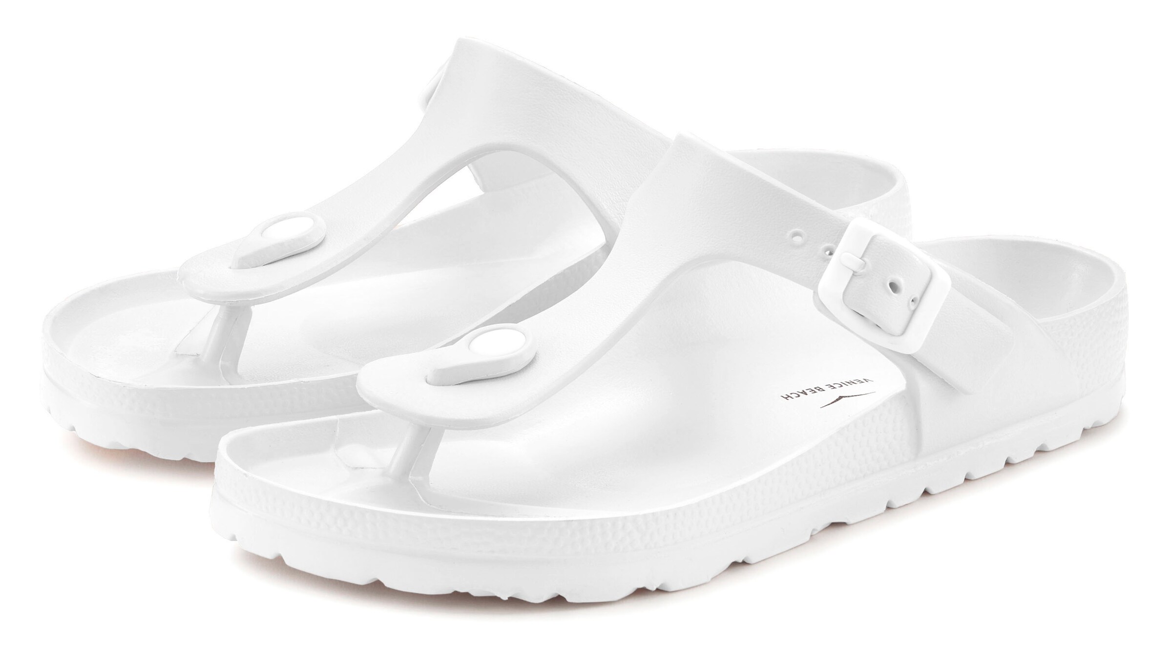 VENICE BEACH Сандали с разделител за пръстите в бяло