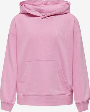 KIDS ONLY Sweatshirt 'Never' in Roze: voorkant