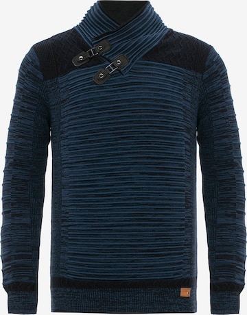 CIPO & BAXX Pullover in Blau: predná strana