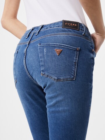 GUESS Skinny Jeans pajkice | modra barva