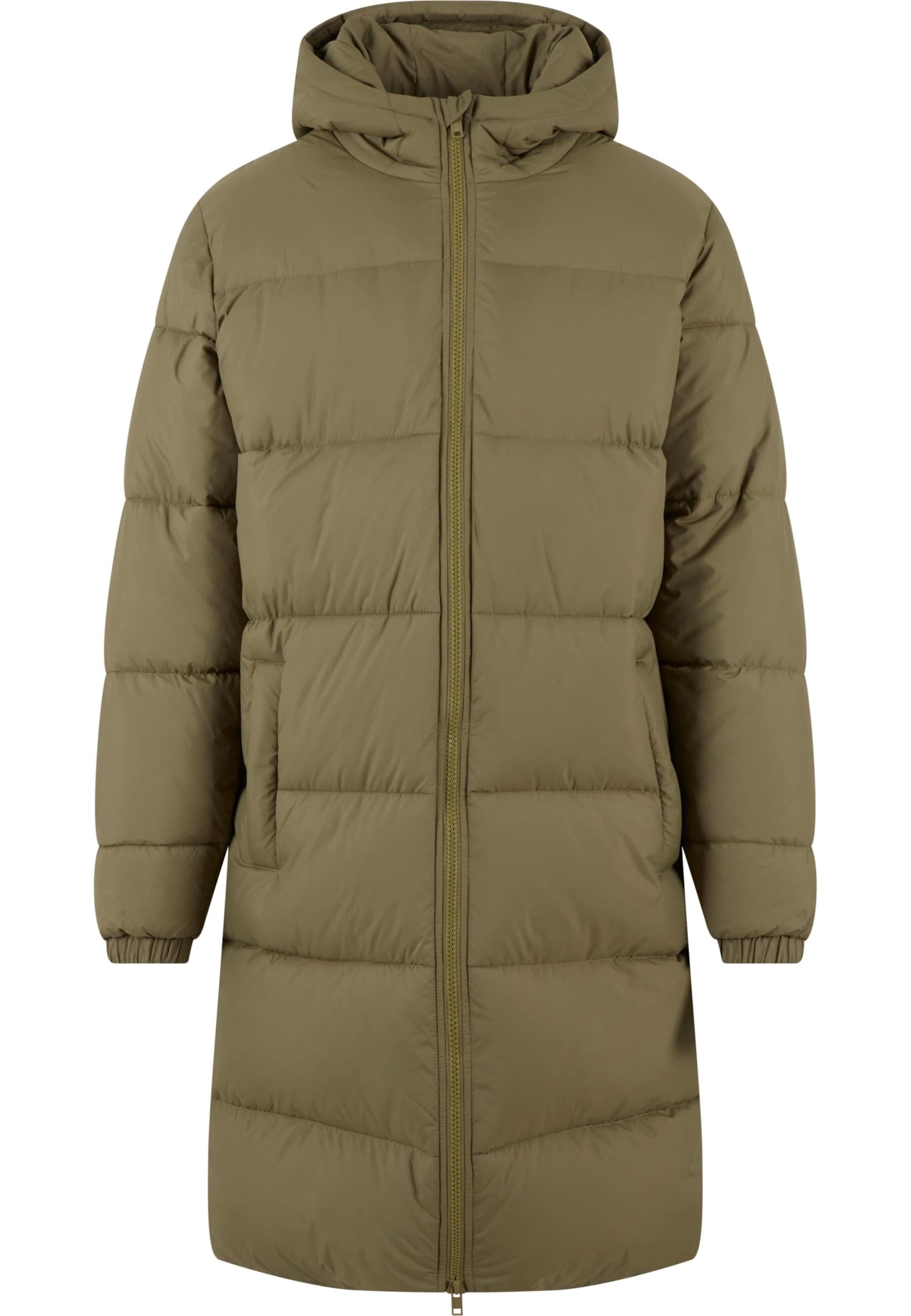 Urban Classics Talvemantel, värv roheline: eest vaates