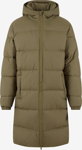 Urban Classics Зимно палто в зелено: отпред