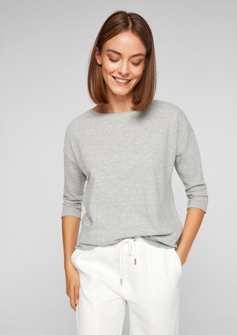 T-shirt QS en gris : devant