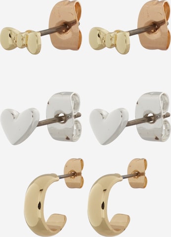 PIECESNaušnice 'PCFUNA' - zlatna boja: prednji dio