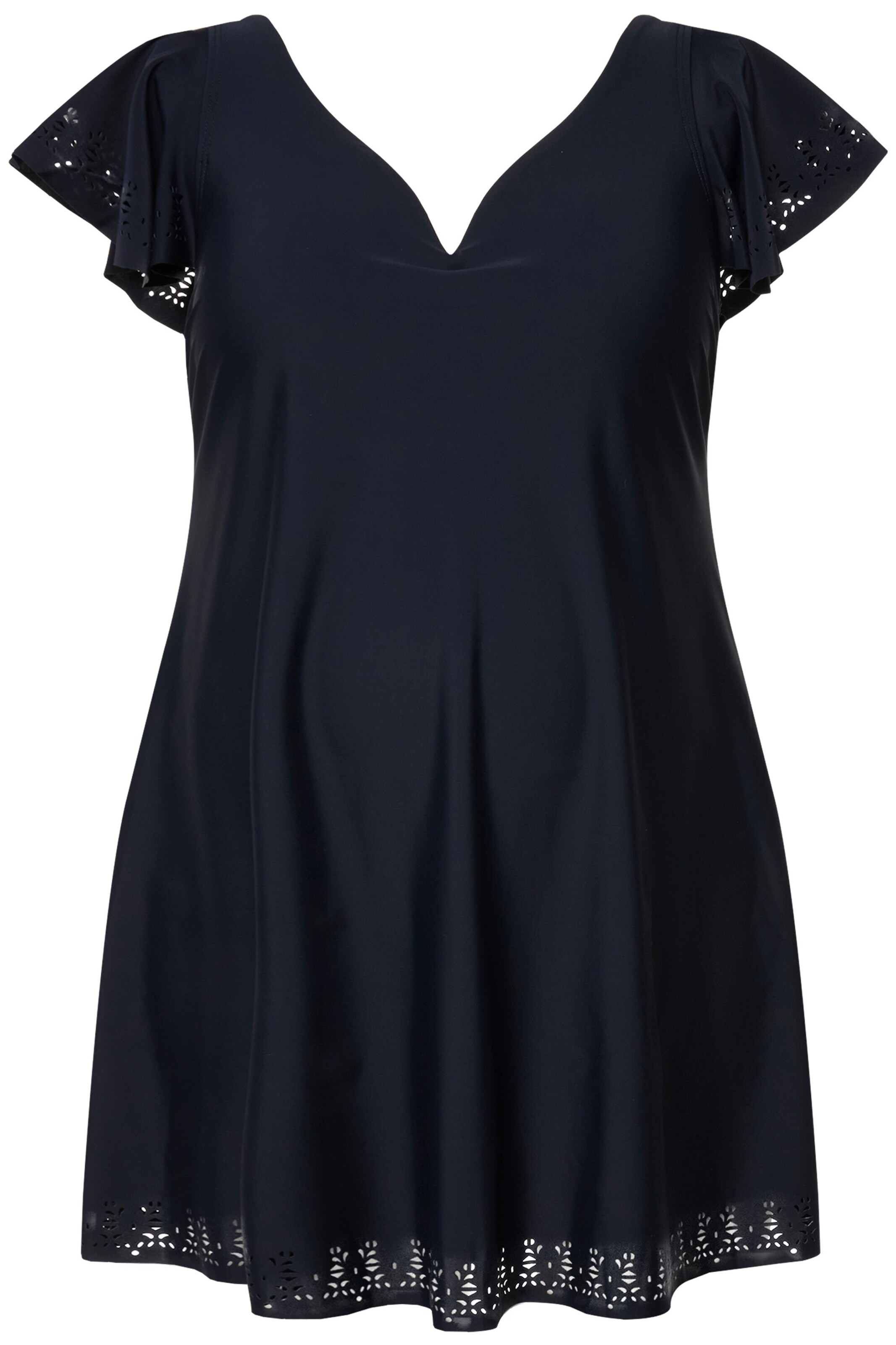 Ulla Popken Купальник-платье 'Alissa' в Синий: спереди