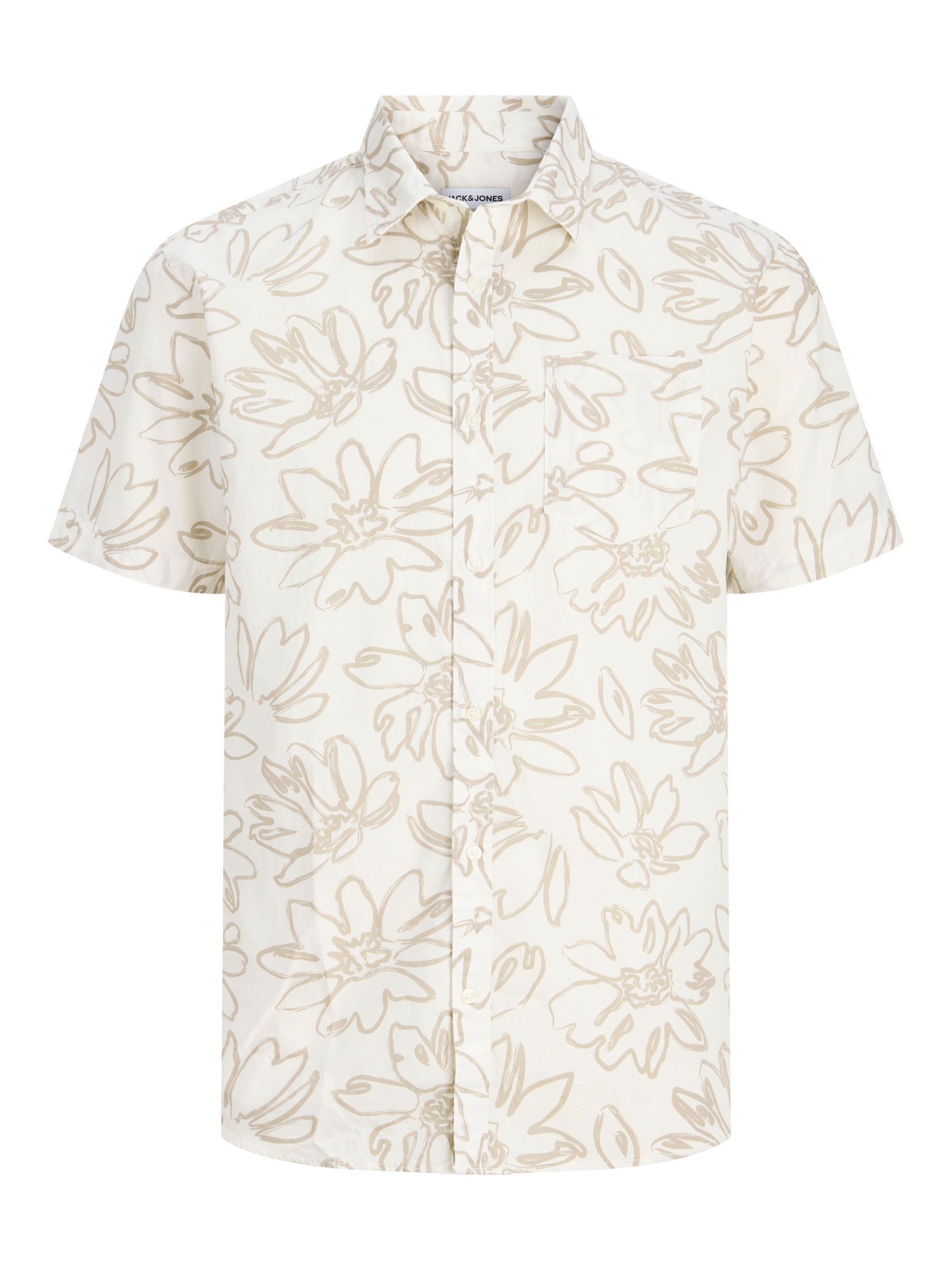 Coupe regular Chemise JACK & JONES en blanc : devant