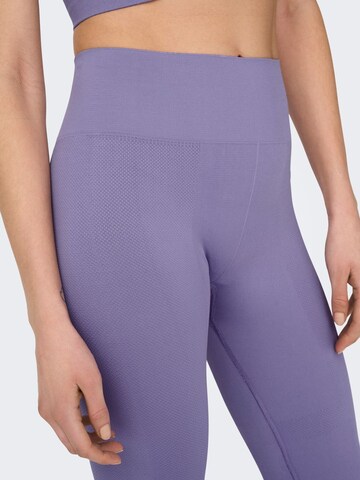 purpurinė ONLY PLAY Siauras Sportinės kelnės 'Frion'