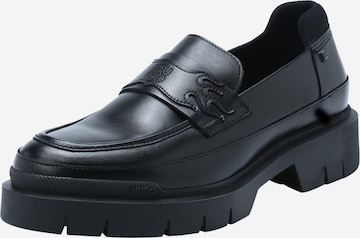 HUGO Red - Sapato Slip-on 'Denzel' em preto: frente
