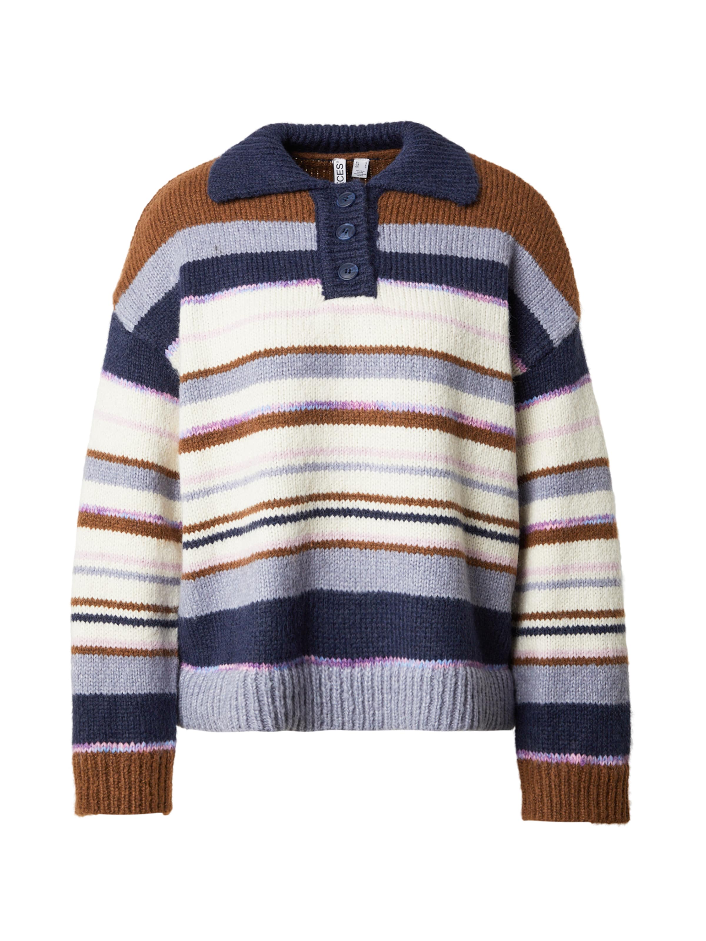 PIECES Pullover 'PCRYE' i brun: forside