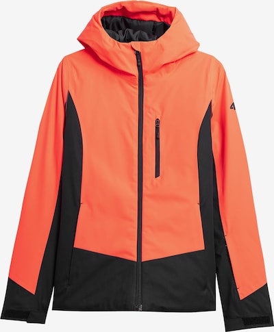 4F Veste outdoor en orange fluo / noir, Vue avec produit