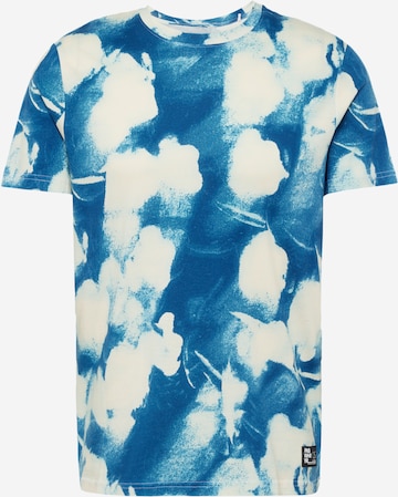 T-Shirt QS en bleu : devant