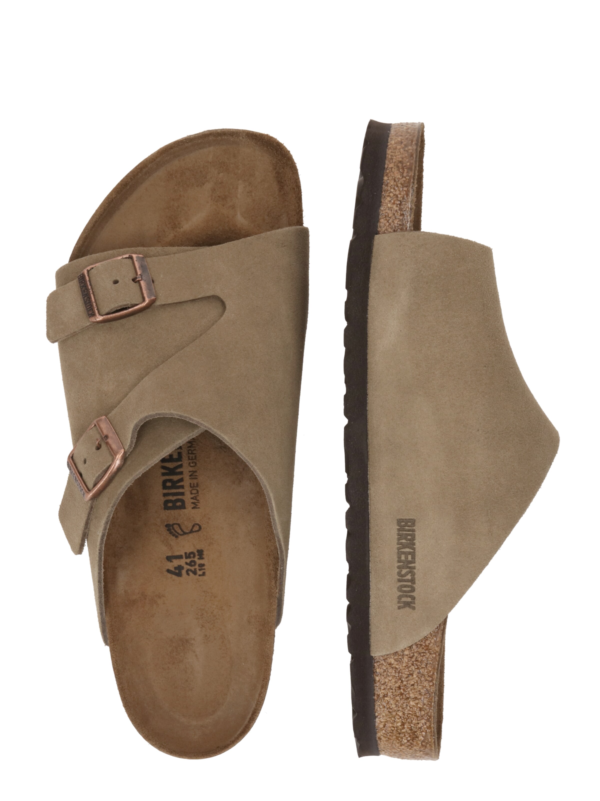 BIRKENSTOCK Pantolette 'Zürich' in Braun