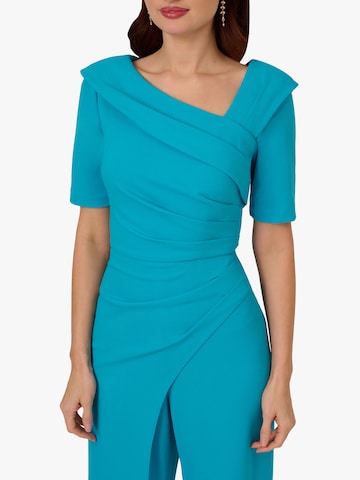 Adrianna Papell Jumpsuit 'Knit Crepe Jumpsuit' in Blue