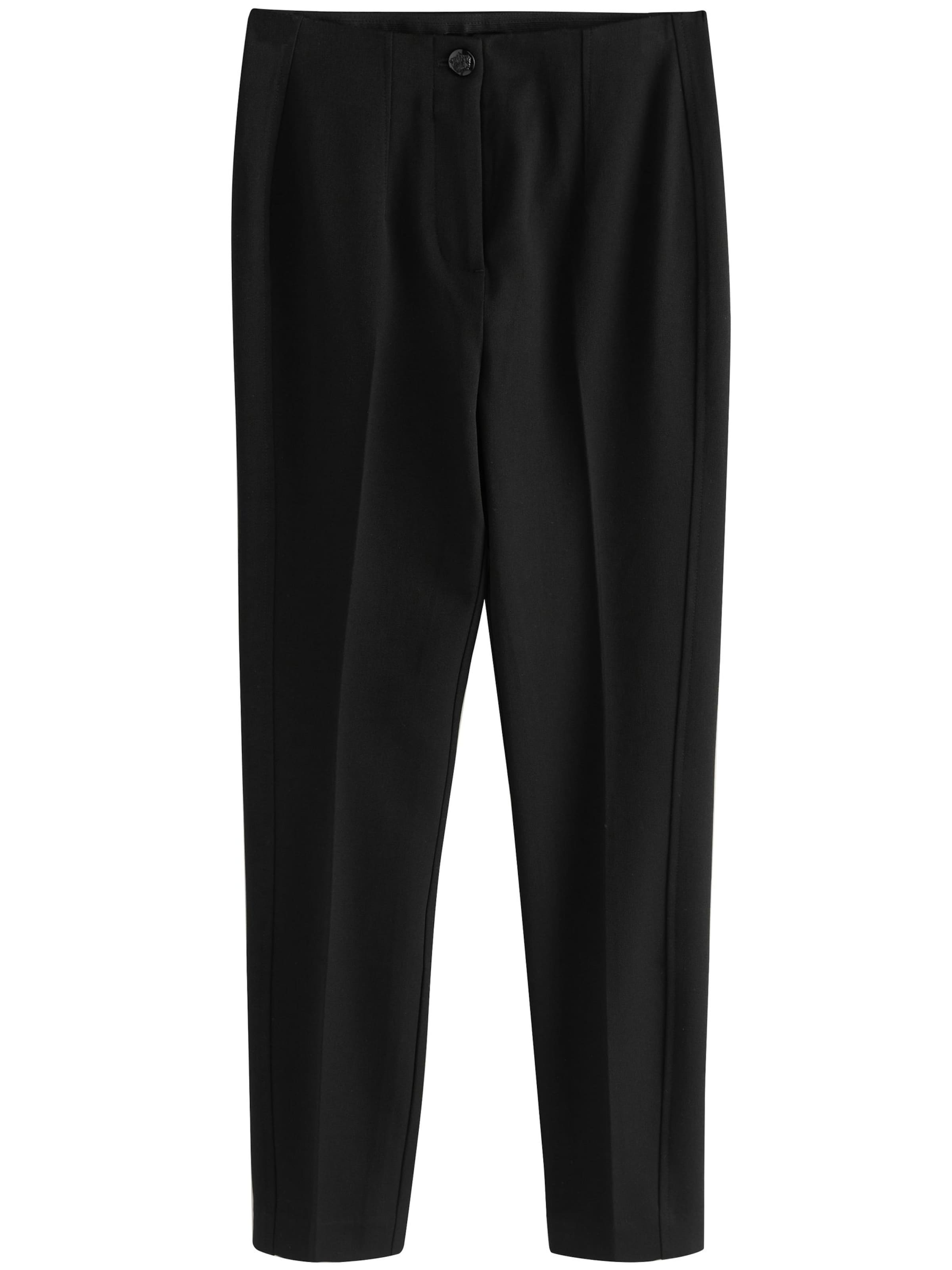 Next - Regular Calças com pregas em preto: frente