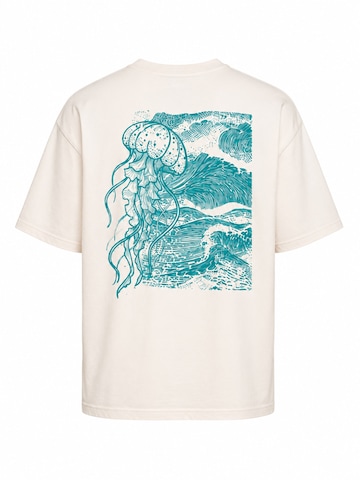 Perfect&Basic - Camiseta de fútbol 'Jellyfish Oversize Unisex Tee' en azul