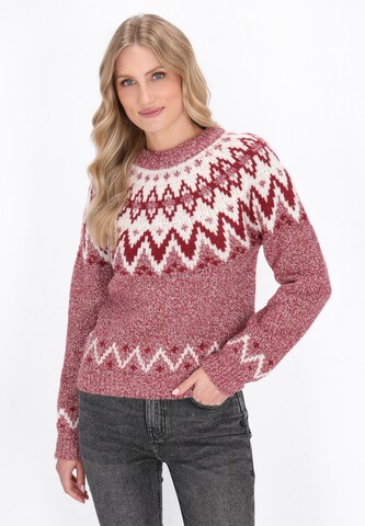 DreiMaster Vintage Trui in Rood: voorkant