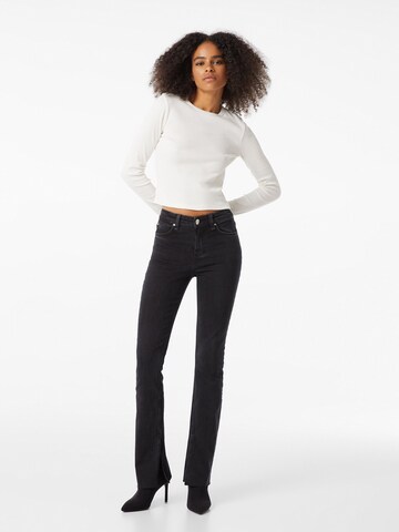 Bershka Flared Jeans in Black