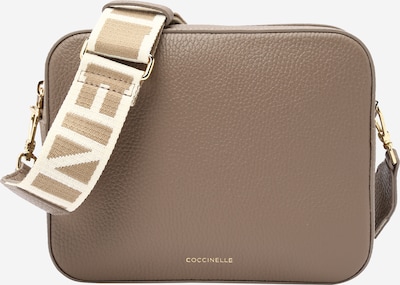 Coccinelle Torba preko ramena 'Tebe' u zlatna / boja blata / bijela, Pregled proizvoda