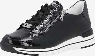 Baskets basses REMONTE en noir : devant