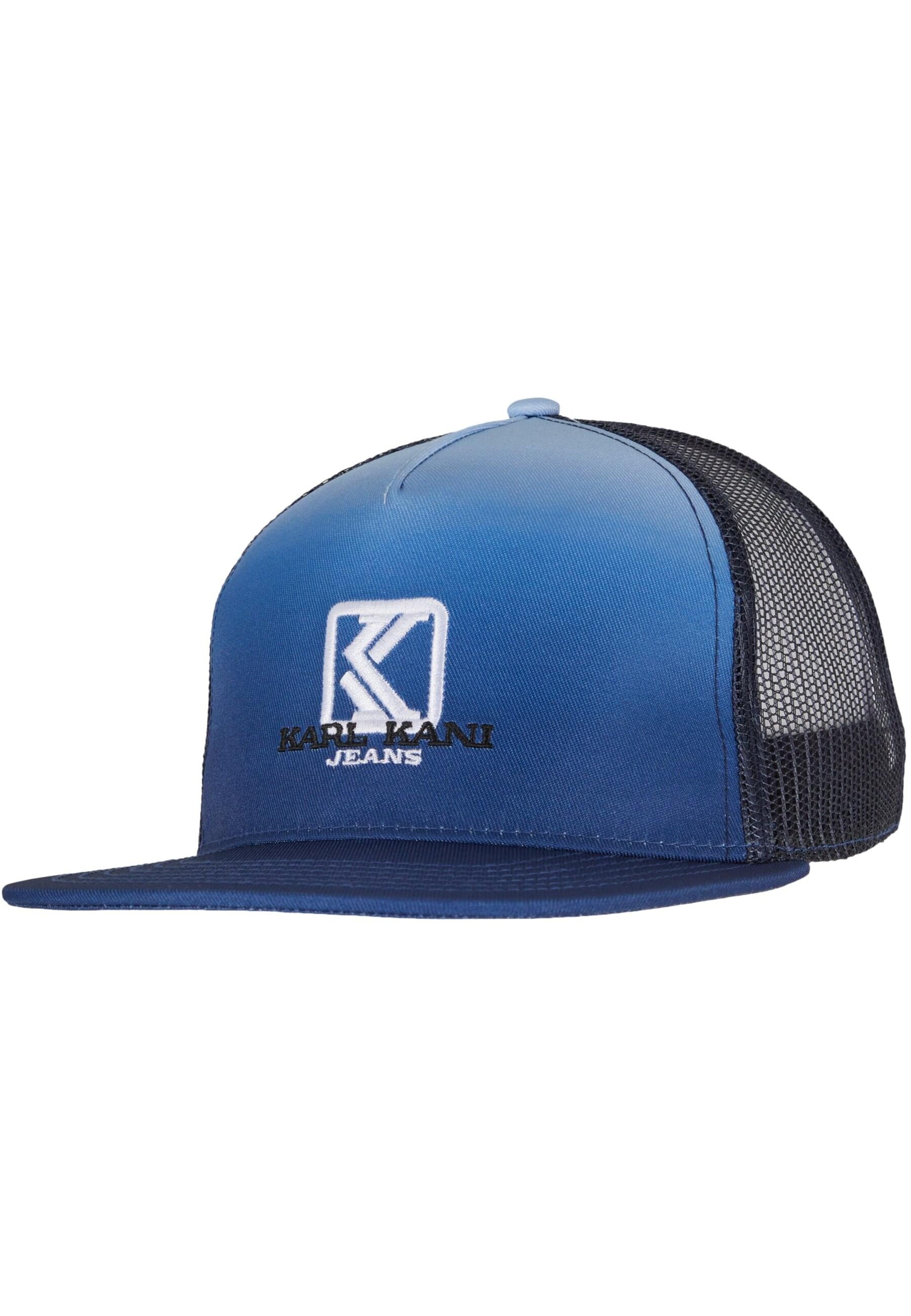Cappello da baseball di Karl Kani in blu: frontale