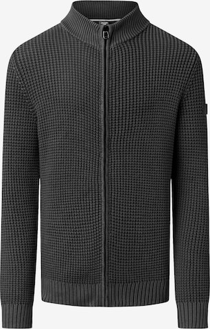 JOOP! Jeans Knit Cardigan 'Hardi' in Grey: front