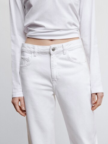 MANGO Wide leg Jeans 'Danila' in White