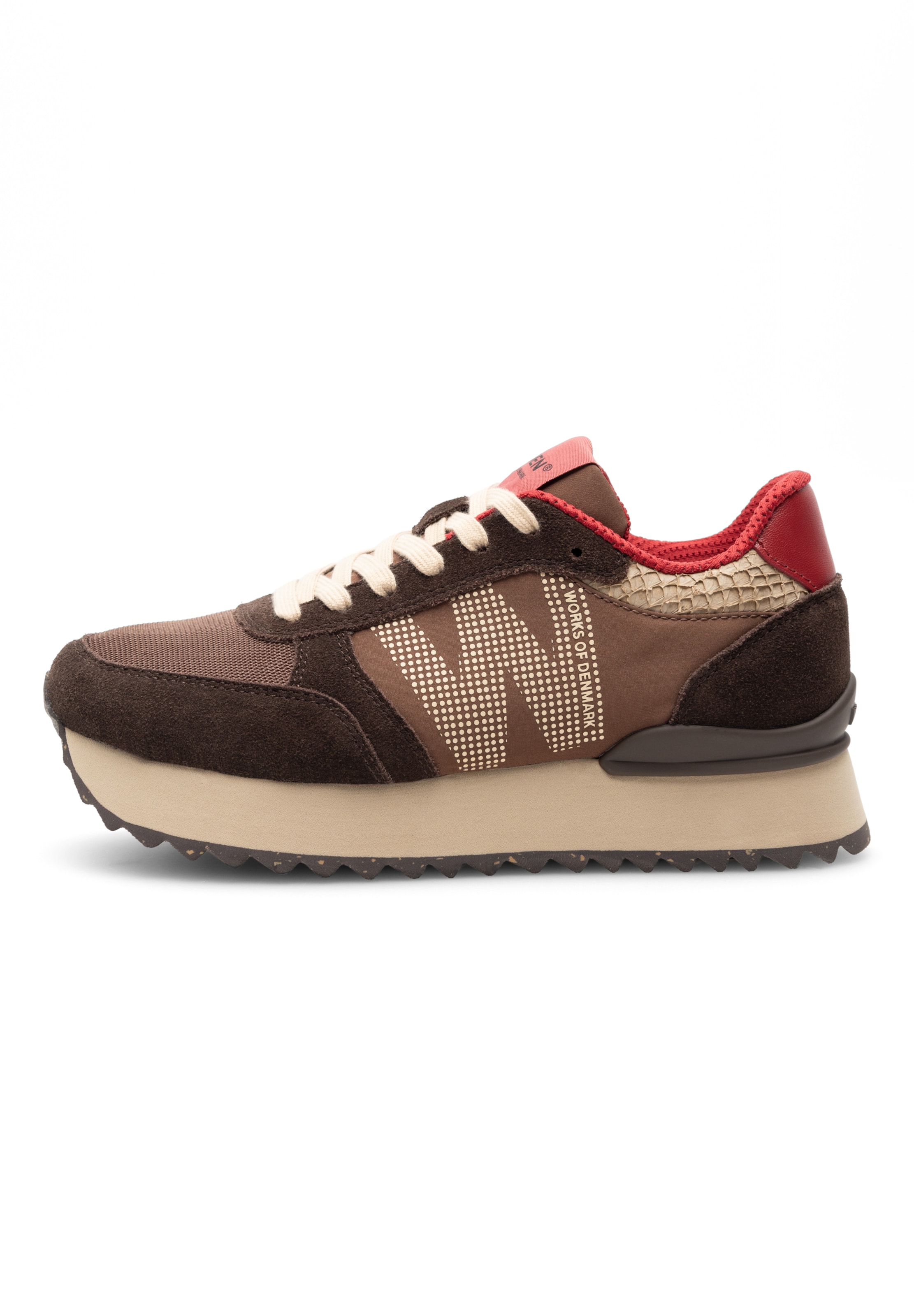 Baskets basses ' Ronja' WODEN en marron : devant