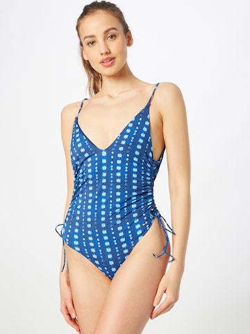 Tommy Hilfiger Underwear Triangle Swimsuit in Blue: front