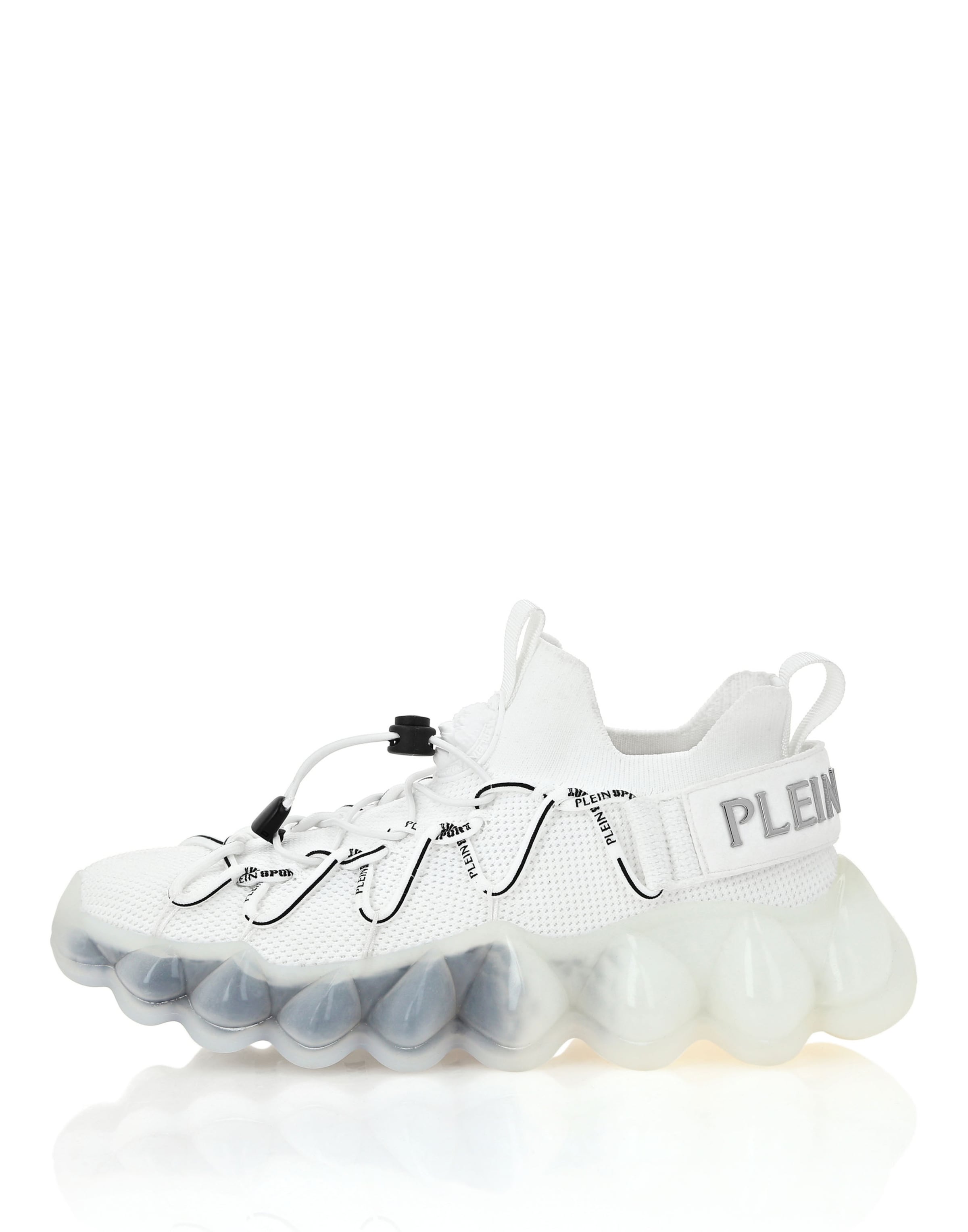 Plein Sport Sneaker 'The Bubble Gen.X.02 Tiger' in Weiß: Vorderseite