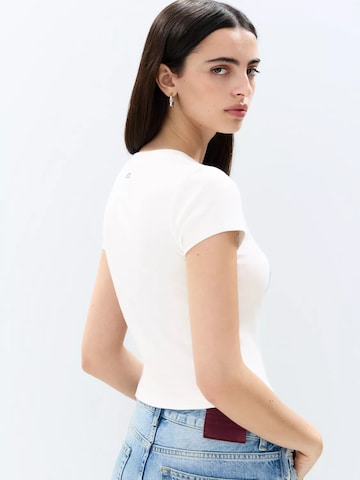 Pull&Bear Shirt in Wit
