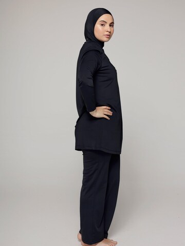 SIYA Swimwear High neck Badeanzug 'South – Covered - Burkini/Modest' in Schwarz