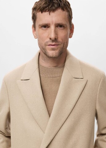 MANGO MAN Between-Seasons Coat 'Landon' in Beige