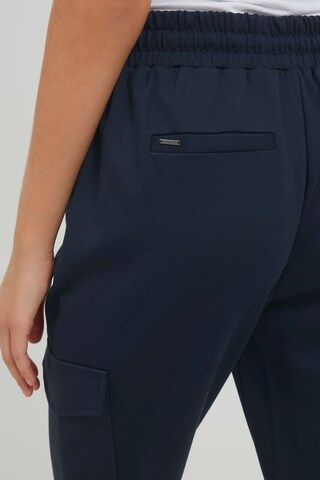 Oxmo Tapered Cargohose 'Henni' in Blau