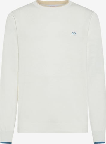 Pull-over SUN68 en blanc : devant