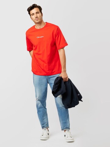 Champion Authentic Athletic Apparel Regular fit Μπλουζάκι σε κόκκινο