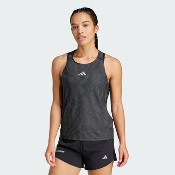 ADIDAS PERFORMANCE Sports top 'Ultimate Running Engineered' in Black: front