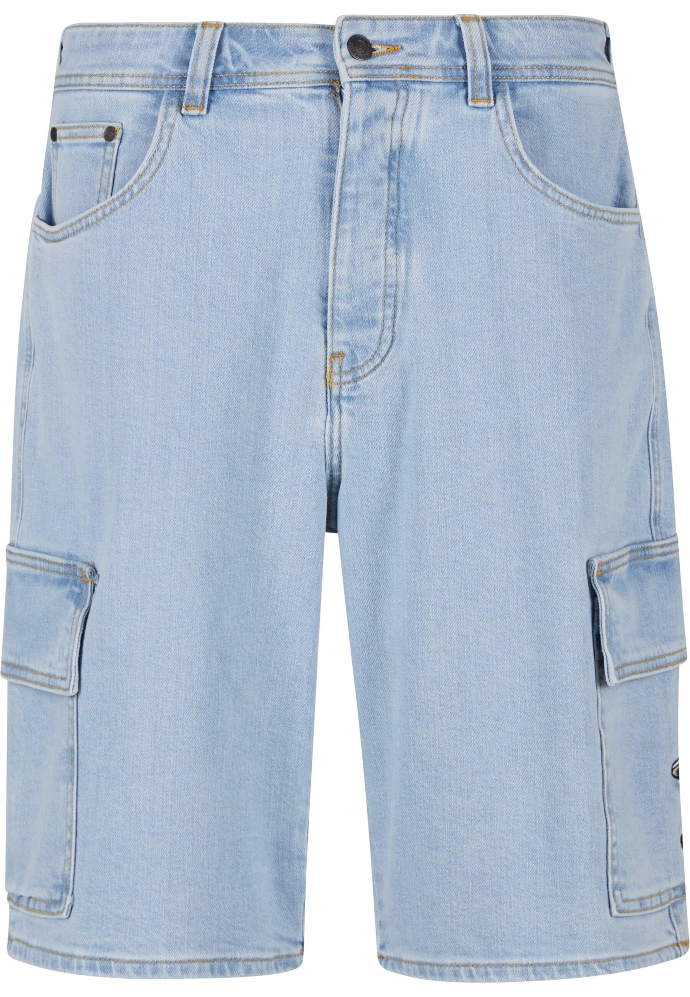 HOMEBOY tavaline Klapptaskutega teksapüksid 'Ufo', värv sinine: eest vaates