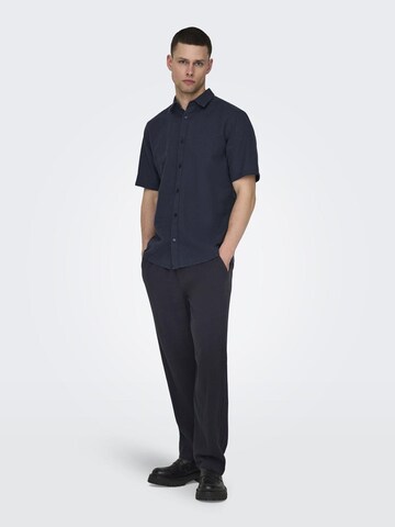 Loosefit Pantalon Only & Sons en bleu