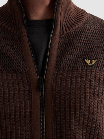 Giacchetta 'Cardigan with zipper closure and flight pocket' di PME Legend in marrone