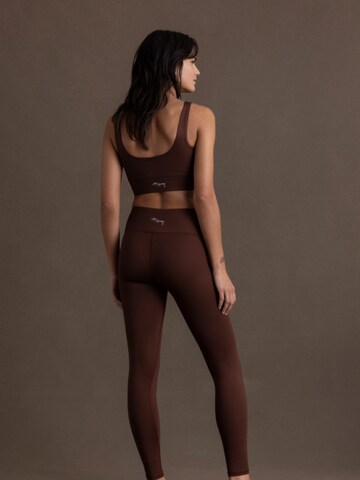 Hey Honey Bustier Sport-BH 'Unicolor' in Braun