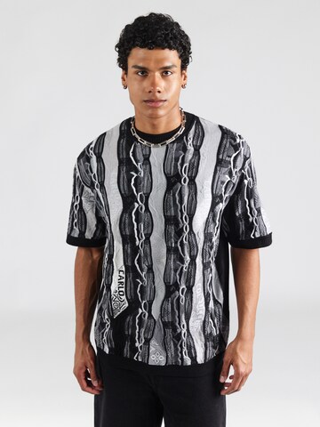 Carlo Colucci Pullover 'Favetta' in Schwarz: Vorderseite