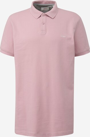 s.Oliver Men Big Sizes Shirt in Pink: front